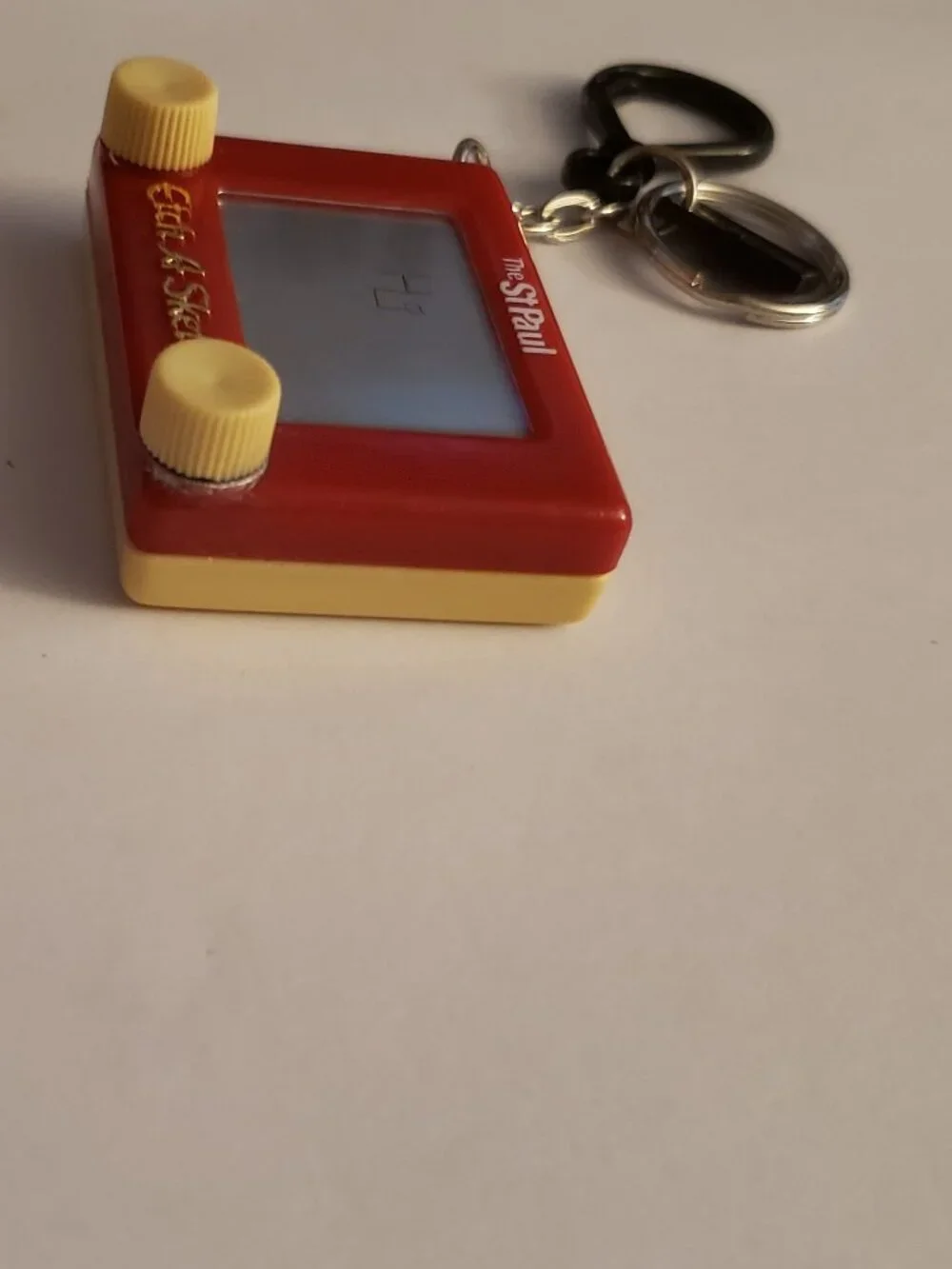 Vintage Etch-a-Sketch Mini Toy Keychain 90s Promotional Basic Fun 1994